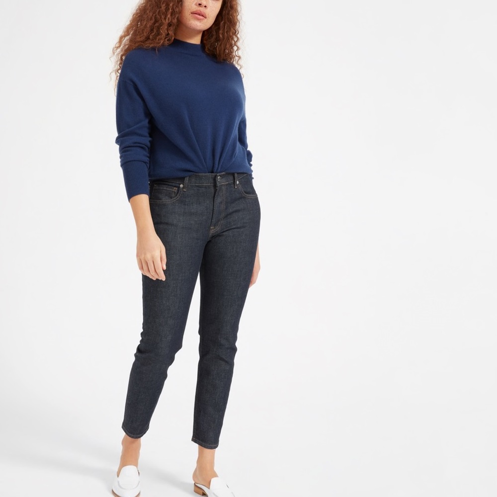 The Mid-Rise Skinny, Everlane in Indigo blue